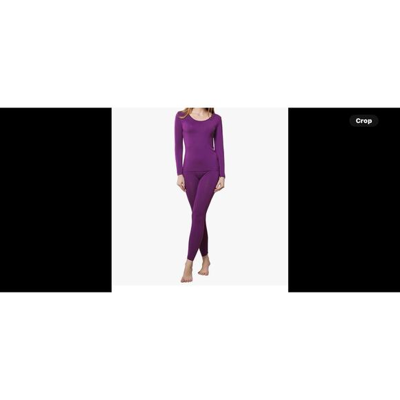 Thermal Underwear Women Ultra-Soft Set Base Layer Top & Bottom Sz 2XL - Picture 1 of 7